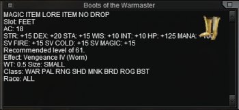 Boots of the Warmaster