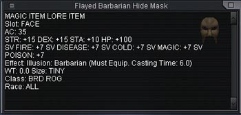 Flayed Barbarian Hide Mask