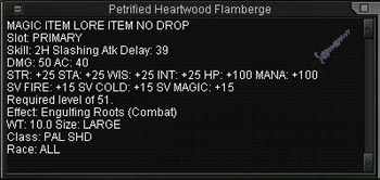 Petrified Heartwood Flamberge