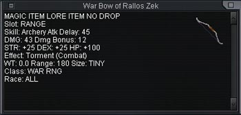 War Bow of Rallos Zek